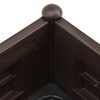 vidaXL Raised Bed Mocha Polypropylene Medium UV-resistant materials