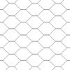 vidaXL Hexagon Fence Grey 4.59 x 164.04 ft PVC