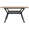 vidaXL Coffee Table Y-Frame 31.5"x31.5"x17.9" Solid Wood Pine and Steel