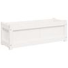 vidaXL Garden Planter Set of 2 White Solid pine wood Large