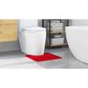 vidaXL Anti-slip Bath Mat with Toilet Cut Red 19.7" x 19.7" PP