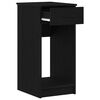 vidaXL Computer Tower Stand Black Engineered wood 13.8x17.7x30.3 in