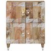 vidaXL Sideboard Natural Mango with White Paint