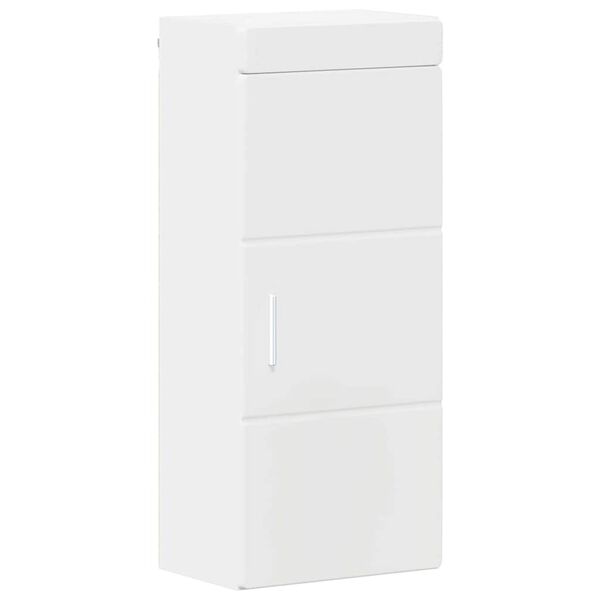 vidaXL Bathroom Wall Cabinet TULUM White 14.57 x 9.65 x 33.86 in