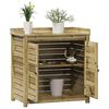 vidaXL Potting Table Natural Pine Solid Pine Wood Medium Potting Table