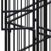 vidaXL Dog Kennel Black Powder-coated steel Large Durable Dog Kennel