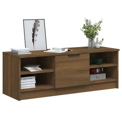 vidaXL TV Cabinet Brown Oak 40.2"x14"x14.4" Engineered Wood