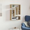 vidaXL Wall Cube Shelf Set of 2 Artisan Oak Engineered Wood