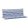 vidaXL Garden Bench Cushion Set of 2 Blue and White Stripe 100% Polyester