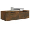 vidaXL Wall Cabinet Set of 2 Smoked Oak Engineered Wood Medium