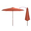vidaXL Garden Parasol Terracotta Polyester Large UV-resistant materials