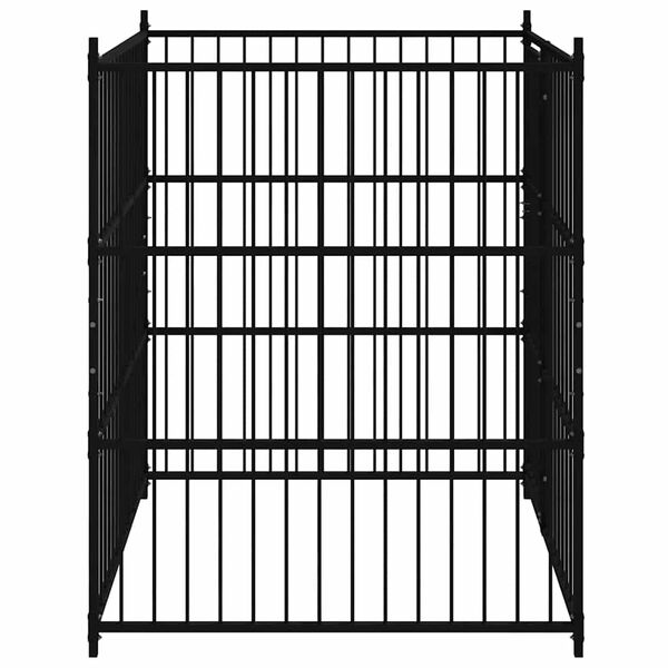 vidaXL Outdoor Dog Kennel 59.1"x59.1"x72.8"
