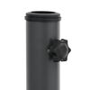 vidaXL Umbrella Base Dark Grey Steel, Iron Medium Heavy Weight Endurance