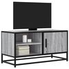 vidaXL TV Cabinet Grey Sonoma Engineered Wood, Metal Rectangular Modern
