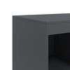 vidaXL Highboard Anthracite Cold-rolled steel 26.4x15.4x37.4 in