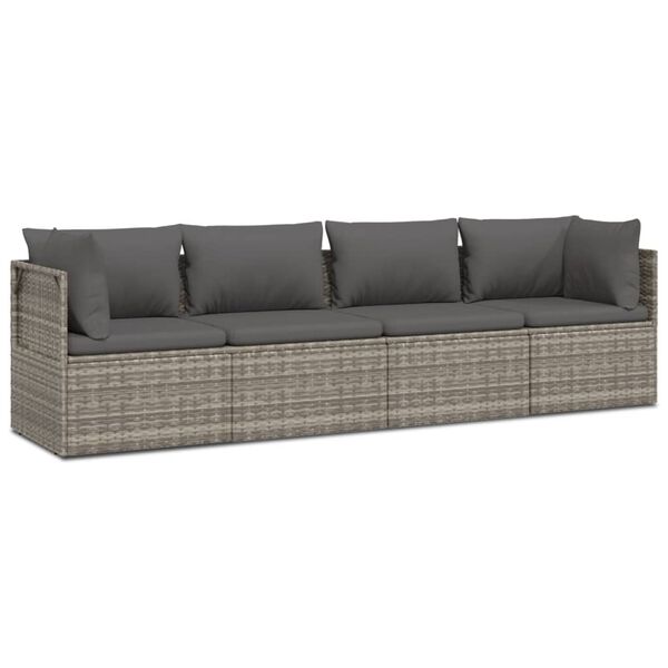 vidaXL Garden Lounge Set Grey