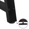 vidaXL Coffee Table Leg Black Powder-coated steel 31.5x Levelers