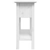 vidaXL Console Table White Solid Pine Wood Narrow Console Table
