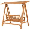 vidaXL Swing Bench 66.9" Solid Teak Wood