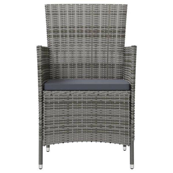 vidaXL Outdoor Dining Set Grey