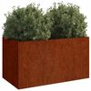vidaXL Planter Rusty Corten steel Medium Durable Corten Steel Planter