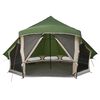 vidaXL Family Tipi Tent Folding with Roof Green 508 x 470 x 300 cm