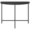 vidaXL Patio Table Black 39.4"x19.7"x29.5" Poly Rattan