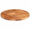 vidaXL Table Top Solid Wood Acacia Round 0.98 - 1.06 " 19.7 "