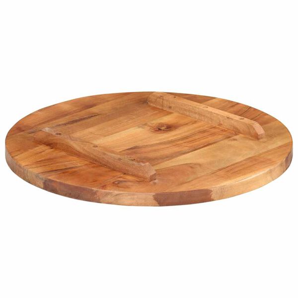 vidaXL Table Top Solid Wood Acacia Round 0.98 - 1.06 " 19.7 "