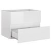 vidaXL Bathroom Furniture Set High gloss white Engineered wood, acrylic
