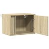vidaXL Wall-mounted Bedside Cabinet Set of 2 Sonoma Oak Engineered wood