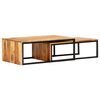 vidaXL Coffee Table Set of 2 Brown