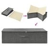vidaXL Storage Box Set of 2 Anthracite