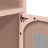 vidaXL Bedside Cabinet Pink Cold-rolled Steel Medium Bedside Cabinet