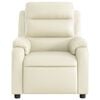 vidaXL Massage Recliner Chair Cream