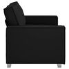 vidaXL Sofa Black 62.99 x 30.71 x 33.07 in Fabric