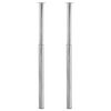 vidaXL Table Leg Set of 2 Chrome Iron Medium Height-Adjustable