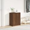 vidaXL Shoe Cabinet Brown Oak Engineered Wood Medium Shoe Cabinet