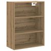 vidaXL Hanging Wall Cabinet Artisan oak Engineered wood 27.4x12.8x35.4 in