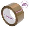 vidaXL Packaging Tape 72 pcs Brown 1.89 " x 216.5 '