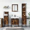 vidaXL Bathroom Cabinet Set Smoked Oak Engineered Wood Standard