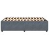 vidaXL Bed Frame Dark Grey Velvet, Plywood, Engineered wood, Solid Pine Wood