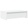 vidaXL Monitor Stand with Drawers White 19.7x10.6x5.9" Engineered Wood