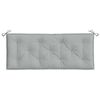 vidaXL Garden Bench Cushion Melange light grey 100% polyester