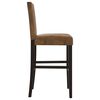 vidaXL Bar Chair Brown and Black Solid rubber wood, fabric (100% polyester)