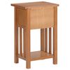 vidaXL Magazine Table Natural Oak Solid oak wood, MDF Compact