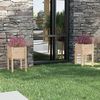 vidaXL Planter Set of 2 Natural Pine Solid Pine Wood Medium Durable