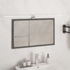 vidaXL LED Mirror Light Silver PC, ABS Medium LED Mirror Light
