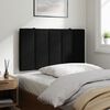 vidaXL Headboard Cushion Black Velvet Removable Covers Headboard Cushion