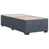 vidaXL Bed Frame Dark gray Velvet, Plywood, Engineered wood Twin
